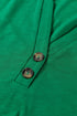 Relaxed Fit Button Accent V Neck Long Sleeve Top