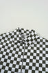 Relaxed Fit Checkered Pattern Woven Button Down Shirt