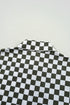 Relaxed Fit Checkered Pattern Woven Button Down Shirt
