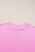 Relaxed Fit Colorblock French Terry Crew Neck Top