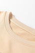 Relaxed Fit Corded Floral Detail Crew Neck Pullover