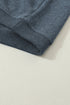 Relaxed Fit Corded Knit Crew Neck Pullover Sweatshirt