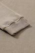 Relaxed Fit Corded Knit Crew Neck Pullover Sweatshirt