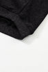 Relaxed Fit Corded Knit Crew Neck Pullover Sweatshirt
