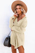 Relaxed Fit Corduroy Button Down Long Sleeve Shirt Dress