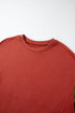 Relaxed Fit Crew Neck Drop Shoulder Pullover Sweatshirt