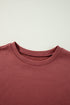 Relaxed Fit Crew Neck Drop Shoulder Pullover Sweatshirt