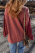 Relaxed Fit Crew Neck Drop Shoulder Pullover Sweatshirt