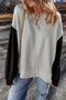 Relaxed Fit Crew Neck Drop Shoulder Pullover Sweatshirt