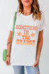 Relaxed Fit Crew Neck Slogan Graphic T Shirt