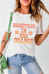 Relaxed Fit Crew Neck Slogan Graphic T Shirt