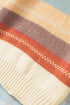 Relaxed Fit Crew Neck Striped Knit Pullover Sweater