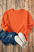 Relaxed Fit Crew Neck Thermal Fleece Sweatshirt