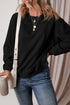 Relaxed Fit Crew Neck Thermal Fleece Sweatshirt