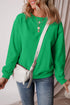 Relaxed Fit Crew Neck Thermal Fleece Sweatshirt