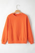 Relaxed Fit Crew Neck Thermal Fleece Sweatshirt