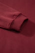 Relaxed Fit Crew Neck Thermal Fleece Sweatshirt