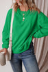 Relaxed Fit Crew Neck Thermal Fleece Sweatshirt