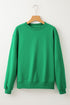 Relaxed Fit Crew Neck Thermal Fleece Sweatshirt