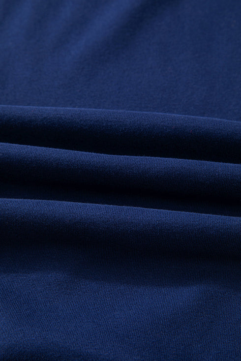 Relaxed Fit Crew Neck Thermal Fleece Sweatshirt