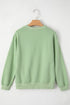Relaxed Fit Crew Neck Thermal Fleece Sweatshirt