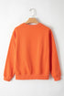 Relaxed Fit Crew Neck Thermal Fleece Sweatshirt