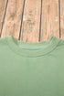 Relaxed Fit Crew Neck Thermal Fleece Sweatshirt