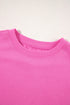 Relaxed Fit Crew Neck Thermal Fleece Sweatshirt