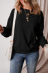 Relaxed Fit Crew Neck Thermal Fleece Sweatshirt