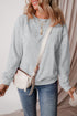 Relaxed Fit Crew Neck Thermal Fleece Sweatshirt