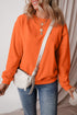 Relaxed Fit Crew Neck Thermal Fleece Sweatshirt