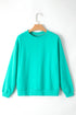 Relaxed Fit Crew Neck Thermal Fleece Sweatshirt