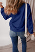 Relaxed Fit Crew Neck Thermal Fleece Sweatshirt