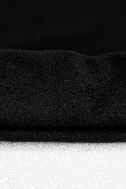 Relaxed Fit Crew Neck Thermal Fleece Sweatshirt