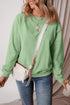Relaxed Fit Crew Neck Thermal Fleece Sweatshirt