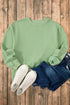Relaxed Fit Crew Neck Thermal Fleece Sweatshirt
