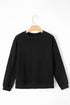 Relaxed Fit Crew Neck Thermal Fleece Sweatshirt