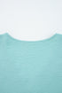 Relaxed Fit Crinkled Texture Frilled Neckline Blouse