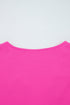 Relaxed Fit Crinkled Texture Frilled Neckline Blouse