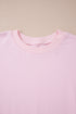 Relaxed Fit Curved Panel Design Crewneck Pullover Sweatshirt