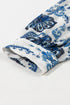 Relaxed Fit Damask Print Collared Button Down Shirt