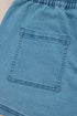 Relaxed Fit Drawstring Elastic Waistband Denim Shorts