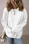 Relaxed Fit Drop Shoulder Crew Neck Pullover Sweatshirt