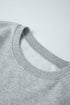 Relaxed Fit Drop Shoulder Crew Neck Pullover Sweatshirt