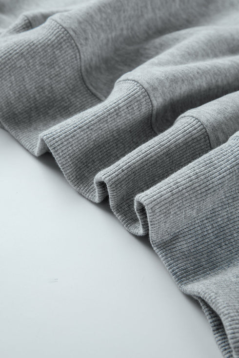 Relaxed Fit Drop Shoulder Crew Neck Pullover Sweatshirt