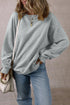 Relaxed Fit Drop Shoulder Crew Neck Pullover Sweatshirt