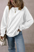 Relaxed Fit Drop Shoulder Crew Neck Pullover Sweatshirt