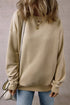 Relaxed Fit Drop Shoulder Crew Neck Pullover Sweatshirt
