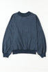 Relaxed Fit Drop Shoulder Crew Neck Sweatshirt