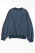 Relaxed Fit Drop Shoulder Crew Neck Sweatshirt